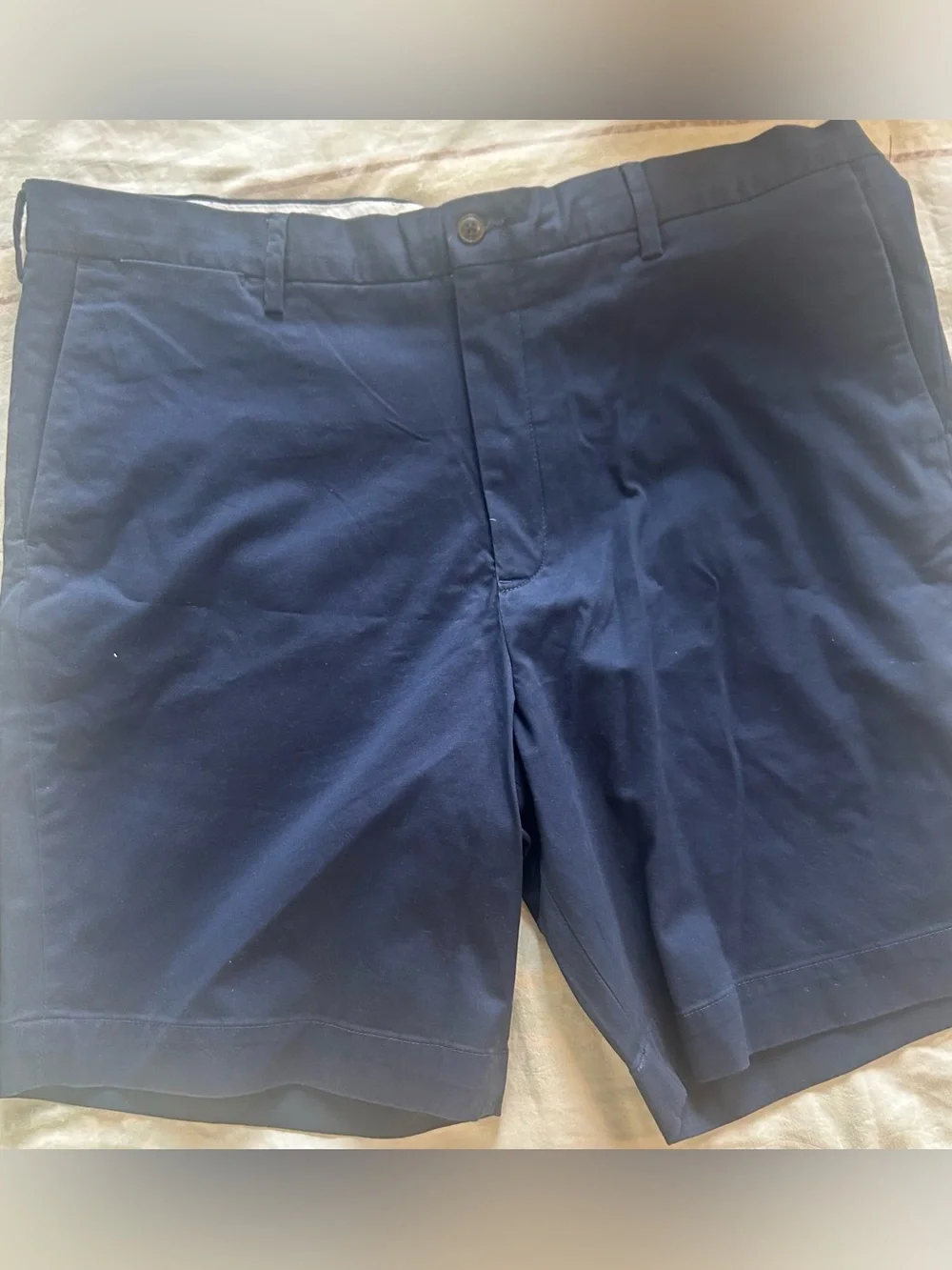 Polo by Ralph Lauren Men’s Navy Flat Front Shorts 9” inseam 38